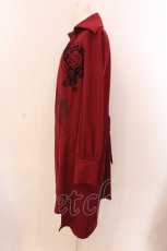 画像2: Ozz Croce / 六芒星刺繍変形カーディガン  ワイン O-25-03-08-027-OO-JA-OW-ZI (2)