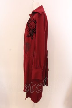 画像2: Ozz Croce / 六芒星刺繍変形カーディガン  ワイン O-25-03-08-027-OO-JA-OW-OS