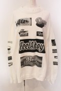 LAND by MILK BOY / CANDY LOGO L.S. TEE Tシャツ  ホワイト O-25-03-08-029-PU-TS-IG-ZT009