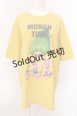 LAND by MILK BOY / TROLLS MUNCH TIME TEE Tシャツ XXL イエロー O-25-03-08-030-PU-TS-IG-ZT009