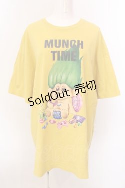 画像1: LAND by MILK BOY / TROLLS MUNCH TIME TEE Tシャツ XXL イエロー O-25-03-08-030-PU-TS-IG-ZT009
