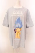LAND by MILK BOY / TROLLS CALL TEE Tシャツ XXL サックス O-25-03-08-034-PU-TS-IG-ZY