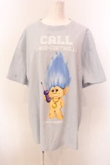 LAND by MILK BOY / TROLLS CALL TEE Tシャツ XXL サックス O-25-03-08-034-PU-TS-IG-ZY