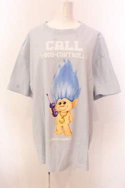 画像1: LAND by MILK BOY / TROLLS CALL TEE Tシャツ XXL サックス O-25-03-08-034-PU-TS-IG-ZY