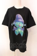 LAND by MILK BOY / FREAK SHOW Tシャツ  ブラック O-25-03-08-036-PU-TS-IG-ZY