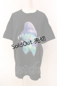 LAND by MILK BOY / FREAK SHOW Tシャツ  ブラック O-25-03-08-036-PU-TS-IG-ZY