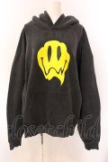 LAND by MILK BOY / LAND SMILEY HOODIE パーカー  ブラック O-25-03-08-038-PU-TO-IG-ZT094