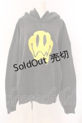 LAND by MILK BOY / LAND SMILEY HOODIE パーカー  ブラック O-25-03-08-038-PU-TO-IG-ZT094