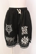 KRY CLOTHING / 「HONKON」ジャージパンツ  ブラック O-25-03-08-004-EL-PA-OW-OS