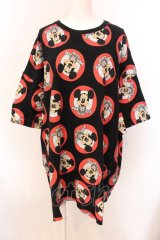 JOY RICH / ミッキークラブBIG Tシャツ  ブラック O-25-03-08-039-PU-TO-IG-ZT317