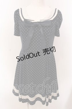 画像1: TRALALA  / 水玉セーラーワンピース  ネイビー O-25-03-08-042-LO-OP-OW-OS