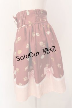 画像3: LIZ LISA / LIZ LISA×魔法少女まどかマギカ クッキーリボン柄パネルスカート  アカ O-25-03-08-043-LO-SK-OW-OS