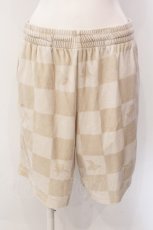 画像1: 【SALE】JOY RICH / チェッカーベロアパンツ  ベージュ系 O-25-03-08-005-PU-PA-IG-ZT009 (1)