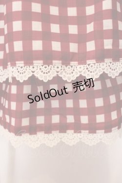 画像2: axes femme kawaii / ギンガムチェック柄スカート  アカ O-25-03-08-049-AX-SK-IG-OS