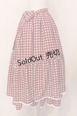 画像3: axes femme kawaii / ギンガムチェック柄スカート  アカ O-25-03-08-049-AX-SK-IG-OS