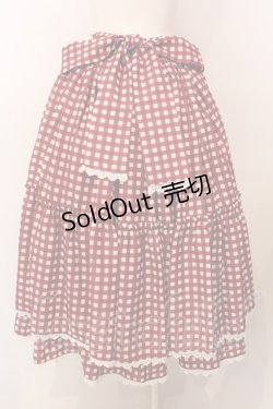 画像4: axes femme kawaii / ギンガムチェック柄スカート  アカ O-25-03-08-049-AX-SK-IG-OS