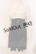 axes femme POETIQUE / ケープデザインシスターワンピース  シロ×クロ O-25-03-08-053-AX-OP-IG-OS