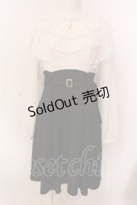 axes femme POETIQUE / ケープデザインシスターワンピース  シロ×クロ O-25-03-08-053-AX-OP-IG-OS