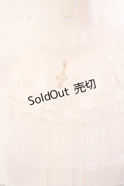 画像2: axes femme POETIQUE / ケープデザインシスターワンピース  シロ×クロ O-25-03-08-053-AX-OP-IG-OS