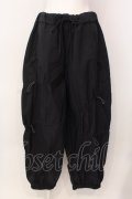 LAND by MILK BOY / NYLON LOOPY PANTS  ブラック O-25-03-08-006-PU-PA-IG-ZT317