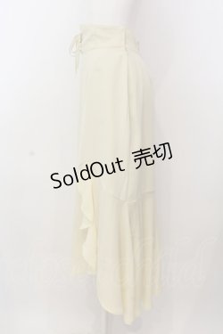 画像2: an another angelus / フロントレースアップ異素材切替スカート  イエロー O-25-03-08-057-CA-SK-IG-OS