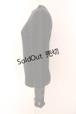 画像3: axes femme / バラボトルネックリブプルオーバー F クロ O-25-03-08-062-AX-TO-OW-OS