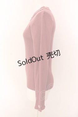 画像3: axes femme / バラボトルネックニットプルオーバー F ピンク O-25-03-08-064-AX-TO-OW-OS