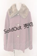 axes femme / レース切り替えフレアショートコート M ピンク O-25-03-08-068-AX-CO-OW-OS