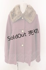axes femme / レース切り替えフレアショートコート M ピンク O-25-03-08-068-AX-CO-OW-OS