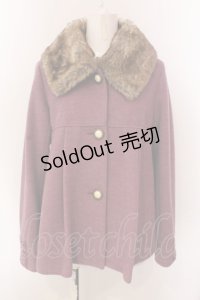 axes femme / レース切り替えフレアショートコート M ピンク O-25-03-08-068-AX-CO-OW-OS