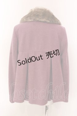 画像3: axes femme / レース切り替えフレアショートコート M ピンク O-25-03-08-068-AX-CO-OW-OS