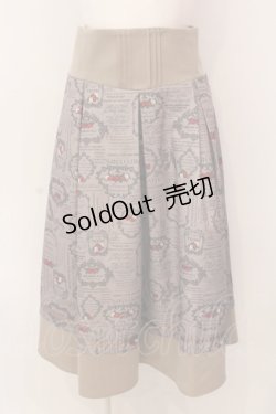 画像1: axes femme POETIQUE / ストロベリーラベルタックスカート M ブラウン O-25-03-08-070-AX-SK-OW-OS