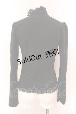 画像4: Sheglit / スタンドカラーフリルカットソー M ブラック O-25-03-08-073-EL-TO-OW-OS