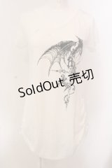 PEACE NOW / ウイング＆クロスptサイドギャザーカットソー M ホワイト O-25-03-08-076-PU-TO-OW-OS