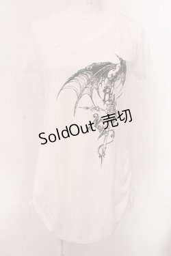 画像1: PEACE NOW / ウイング＆クロスptサイドギャザーカットソー M ホワイト O-25-03-08-076-PU-TO-OW-OS