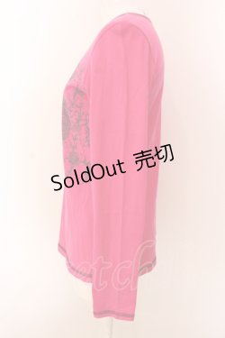 画像2: ALGONQUINS / ハート＆ローズptカットソー F 濃ピンク O-25-03-08-078-AL-TO-OW-OS