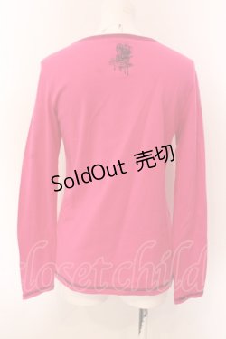 画像3: ALGONQUINS / ハート＆ローズptカットソー F 濃ピンク O-25-03-08-078-AL-TO-OW-OS