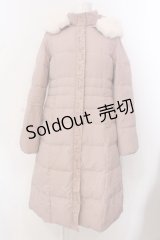 axes femme / フード付きダウンコート M ピンク O-25-03-08-010-AX-CO-OW-OS