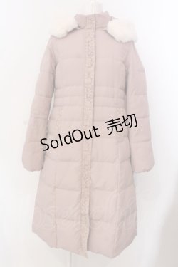 画像1: axes femme / フード付きダウンコート M ピンク O-25-03-08-010-AX-CO-OW-OS