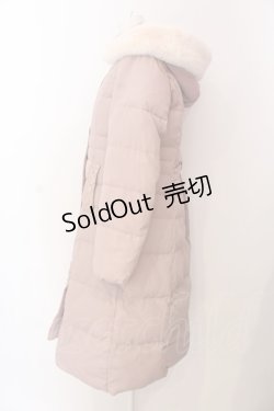 画像3: axes femme / フード付きダウンコート M ピンク O-25-03-08-010-AX-CO-OW-OS