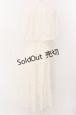 画像4: axes femme / ケープ風レースティアードワンピース F キナリ O-25-03-08-011-AX-OP-OW-OS