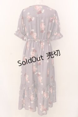 画像4: axes femme / ミルフィーユローズ柄ワンピース F ラベンダー O-25-03-08-012-AX-OP-OW-OS