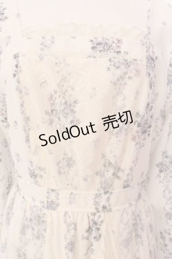 画像2: axes femme / ラッフルフリルレース花柄ワンピース M キナリ O-25-03-08-013-AX-OP-OW-OS