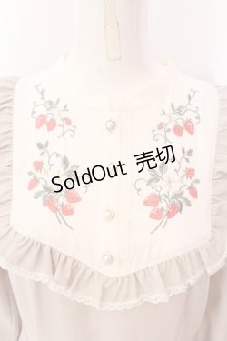 画像2: axes femme POETIQUE / ブロッキングベリー刺繍ワンピース M グレージュ O-25-03-08-015-AX-OP-OW-OS