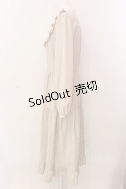 画像4: axes femme POETIQUE / ブロッキングベリー刺繍ワンピース M グレージュ O-25-03-08-015-AX-OP-OW-OS