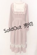 axes femme POETIQUE / ブロッキングブーケ刺繍ワンピース M ピンク O-25-03-08-016-AX-OP-OW-OS