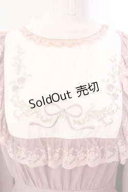 画像2: axes femme POETIQUE / ブロッキングブーケ刺繍ワンピース M ピンク O-25-03-08-016-AX-OP-OW-OS