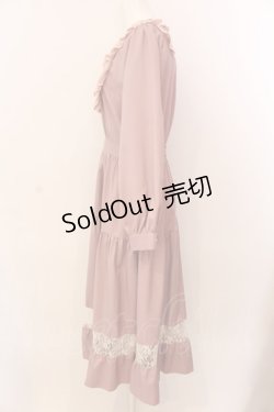 画像3: axes femme POETIQUE / ブロッキングブーケ刺繍ワンピース M ピンク O-25-03-08-016-AX-OP-OW-OS