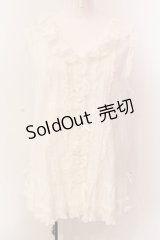 PINK HOUSE / リボン使いローンフリルベスト  シロ O-25-03-08-018-LO-TO-OW-OS