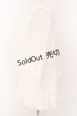 画像3: PINK HOUSE / リボン使いローンフリルベスト  シロ O-25-03-08-018-LO-TO-OW-OS